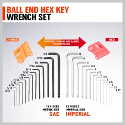 HORUSDY Ratcheting Wrench Set | 48-Piece | Cr-V Steel | 72 Teeth Ratchet Wrench 6-18mm & SAE 1/4-3/4" | with Roll Up Pouch
