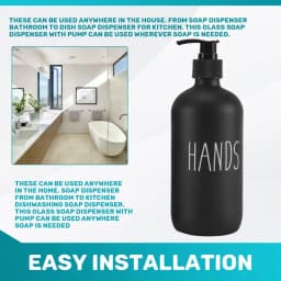 Soap Dispenser Set 2 Pack,Contains Dish Soap Dispenser And 16 Oz Glass Soap Dispenser With Pump