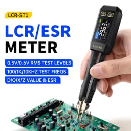 LCR-ST1 10Khz LCR Meter Tweezer, Mini Smart SMD Tester, Auto Component Recognition Electronic Component Analyze