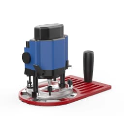 Allsome Trimming Router Base Plate 65 to 132mm Diameter Trimming Machine Workbench Base Adjustable Slider Aluminum Alloy