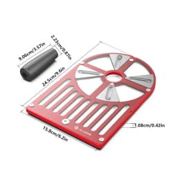 Allsome Trimming Router Base Plate 65 to 132mm Diameter Trimming Machine Workbench Base Adjustable Slider Aluminum Alloy