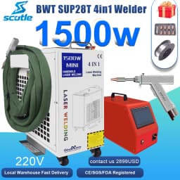 1500W Fiber Laser Welding Machine 4 IN 1 Handheld Laser Welder for Metal Welding Cutting Cleaning SUP23T Welding 220V