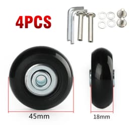 Luggage Suitcase Wheels Axles Repair Kit Replacement Travel Dia.40mm~60mm