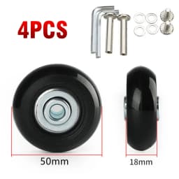 Luggage Suitcase Wheels Axles Repair Kit Replacement Travel Dia.40mm~60mm
