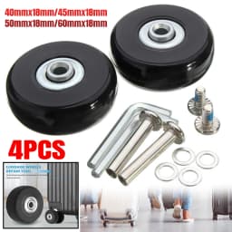 Luggage Suitcase Wheels Axles Repair Kit Replacement Travel Dia.40mm~60mm