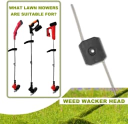20Pcs String Trimmer Head Electric Weed Trimmer Blade Replacement Steel Wire Line Trimmer Spool Wire Weed Trimmer Head Weed Wacker Attachment for Cordless Grass Trimmers