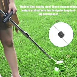 20Pcs String Trimmer Head Electric Weed Trimmer Blade Replacement Steel Wire Line Trimmer Spool Wire Weed Trimmer Head Weed Wacker Attachment for Cordless Grass Trimmers