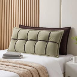 Double Layer Storage Wedge Reading Pillow Adjustable Filling Chenille Bed Rest Cushion for daybed Dorm and RV Double Size