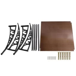 Window Door Awning 1x3m Brown Outdoor Rain Sun Shelter Polycarbonate Canopy Wall Mounted Porch Cover