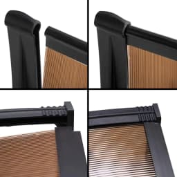 Window Door Awning 1x3m Brown Outdoor Rain Sun Shelter Polycarbonate Canopy Wall Mounted Porch Cover