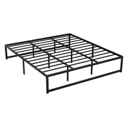 King Size Metal Platform Bed Frame Heavy Duty Steel Mattress Foundation No Box Spring Required TINO