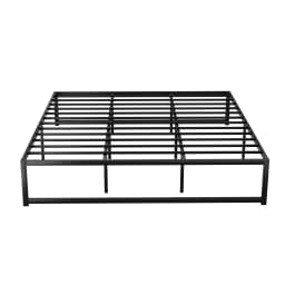King Size Metal Platform Bed Frame Heavy Duty Steel Mattress Foundation No Box Spring Required TINO