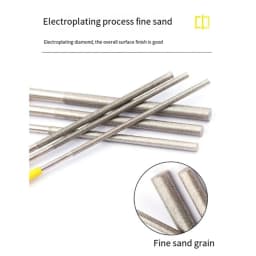Diamond Cylindrical File Small Diameter Reaming File For Jade Stone/Wood/Porcelain/Metal Grinding And Filing Tool