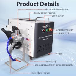 JPT 300W Pulsed Laser Cleaner 500W Rust Paint Oil & Graffiti Removal for Metal Wood & Wall Surfaces | Non-Damaging AU Stock