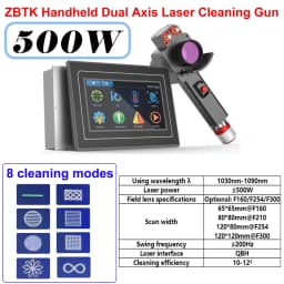 JPT 300W Pulsed Laser Cleaner 500W Rust Paint Oil & Graffiti Removal for Metal Wood & Wall Surfaces | Non-Damaging AU Stock
