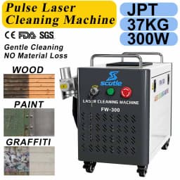 JPT 300W Pulsed Laser Cleaner 500W Rust Paint Oil & Graffiti Removal for Metal Wood & Wall Surfaces | Non-Damaging AU Stock