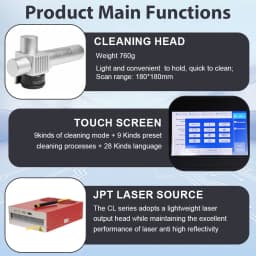 JPT 300W Pulsed Laser Cleaner 500W Rust Paint Oil & Graffiti Removal for Metal Wood & Wall Surfaces | Non-Damaging AU Stock