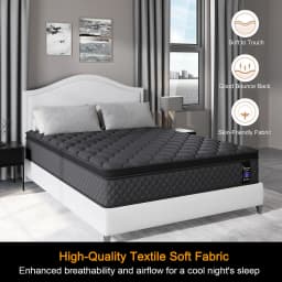 Viscountess Queen Size Mattress 30cm Euro Top Memory Foam Bed - Comfortable Supportive Mattress