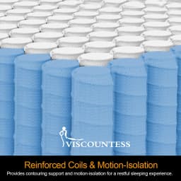 Viscountess Queen Size Mattress 30cm Euro Top Memory Foam Bed - Comfortable Supportive Mattress
