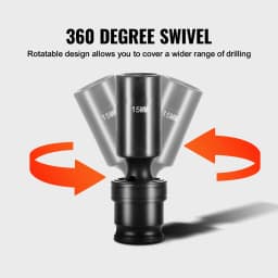 SucceBuy 360 Degree Swivel Impact Socket Set 3/8" Socket Set Deep Universal Metric 10-19mm 6Point Cr-Mo Alloy Steel for Repair