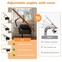 1500 Pieces Jigsaw Puzzle Table for Adults, with Adjustable Tilting Angle and Wheels, Metal Legs, Storage Drawers, Portable Cart