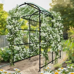 U-Shaped Metal Garden Trellis|flower stand|plant rack|plant shelf, for Climbing Plants, Outdoor Plant Support Frame