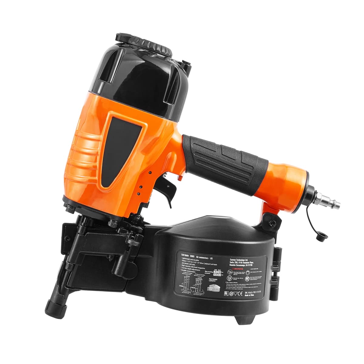 SucceBuy Coil Siding Nailer CN65 CN55 CN70 CN83 CN90 Pneumatic Siding Nail Gun Pallet Making Coil Nailer 70-120PSI Air Nailer