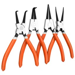 7" Circlip Pliers Set Internal External Bent Straight Snap Ring Remover Tool