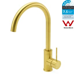 KYLINS WELS Tall Tapware 360° Swivel mixer Bathroom Faucets Brushed Nickel Round Kitchen Sink Tap Laundry Basin Mixer Faucet