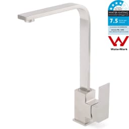 KYLINS WELS Tall Tapware 360° Swivel mixer Bathroom Faucets Brushed Nickel Round Kitchen Sink Tap Laundry Basin Mixer Faucet