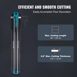 SucceBuy Manual Tile Cutter Porcelain Ceramic Tile Cutter with Tungsten Carbide Cutting Wheel Infrared Positioning Anti-Skid
