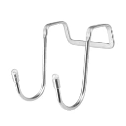 2PC 304 Stainless Steel Hook Free Punching Double S-Shape Hook Kitchen Bathroom Cabinet Door Back Type Coat Towel Storage Hanger