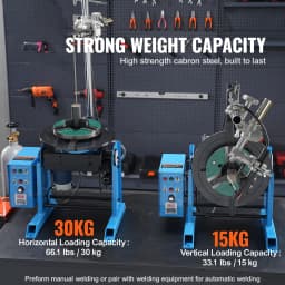 SucceBuy Rotary Welding Positioner 30KG 0-90° Welding Positioning Turntable Table 1-12rpm Welding Torch Stand Holder for Cutting