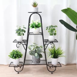 Metal Plant Stand Indoor Outdoor Flower Pot Display Rack Garden Shelf Stand Holder 7 Tiers