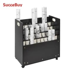 SucceBuy Blueprint Storage Rack Slots for Construction Plan Map Poster Architectural Blueprint File Holder for School Office