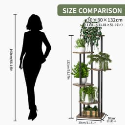 Plant Stand Stand For Flowers 4/5/6 Tier Wooden Flower Shelf Indoor&Outdoor Display Stand Multiple Rack Organizer Shelves