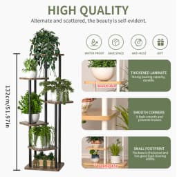 Plant Stand Stand For Flowers 4/5/6 Tier Wooden Flower Shelf Indoor&Outdoor Display Stand Multiple Rack Organizer Shelves