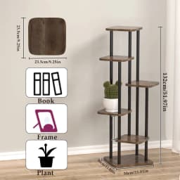 Plant Stand Stand For Flowers 4/5/6 Tier Wooden Flower Shelf Indoor&Outdoor Display Stand Multiple Rack Organizer Shelves