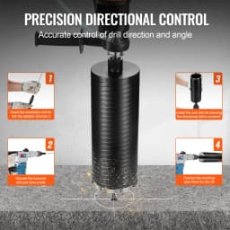 SucceBuy Core Drill Bit Wet/Dry Diamond Core Drill Bits for Brick Block Concrete Core Drill Bit Pilot Adapter and Saw Blade