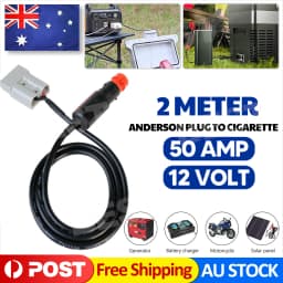 50 Amp Anderson Plug to Merit Cigarette Plug Adapter 2m