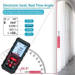 Mileseey S2 Laser Measure Rangefinder Handhold Mini Distance Range Finder Angle Meter Fast Result Screen For Home Construction