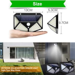 2/4X Waterproof LED Solar Powered Light Outdoor PIR Motion Sensor Garden Security