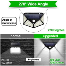 2/4X Waterproof LED Solar Powered Light Outdoor PIR Motion Sensor Garden Security