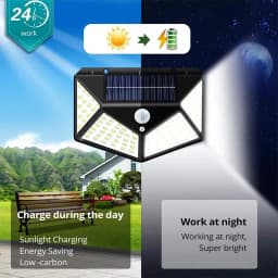 2/4X Waterproof LED Solar Powered Light Outdoor PIR Motion Sensor Garden Security