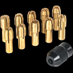 11PCS/lot Mini Drill Brass Collet Chuck for Dremel Rotary Tool 0.5-3.2mm Brass and Nut for Dremel Accessories Set