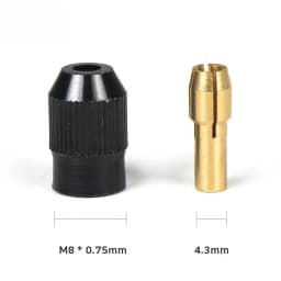 11PCS/lot Mini Drill Brass Collet Chuck for Dremel Rotary Tool 0.5-3.2mm Brass and Nut for Dremel Accessories Set