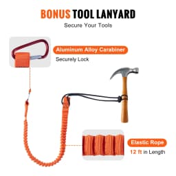 SucceBuy Steel Wire Core Flip Line Kit25KN Breaking Tension Solid Snap Hooks & Rope Grap for Arborists Tree Climbers Outdoors