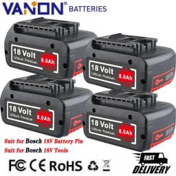 1/2/4Pcs 8.0Ah BAT609 Replace for Bosch 18V Li-on Battery Pin BAT610G BAT612 BAT618 Suit for Bosch 18V Cordless Power Tools