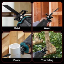 ONEVAN 10000SPM Electric Reciprocating Saw Cordless Chainsaw Metal Pipe Cutter Multifunctional Tool For Makita 18V Battery Pin