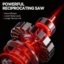 ONEVAN 10000SPM Electric Reciprocating Saw Cordless Chainsaw Metal Pipe Cutter Multifunctional Tool For Makita 18V Battery Pin